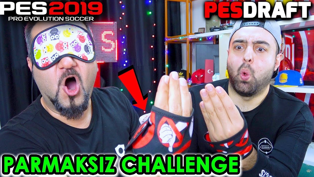 BAŞ PARMAKSIZ VE GÖZÜ KAPALI OYNAMA ÖDÜL-CEZA CHALLENGE! | PES 2019 PESDRAFT