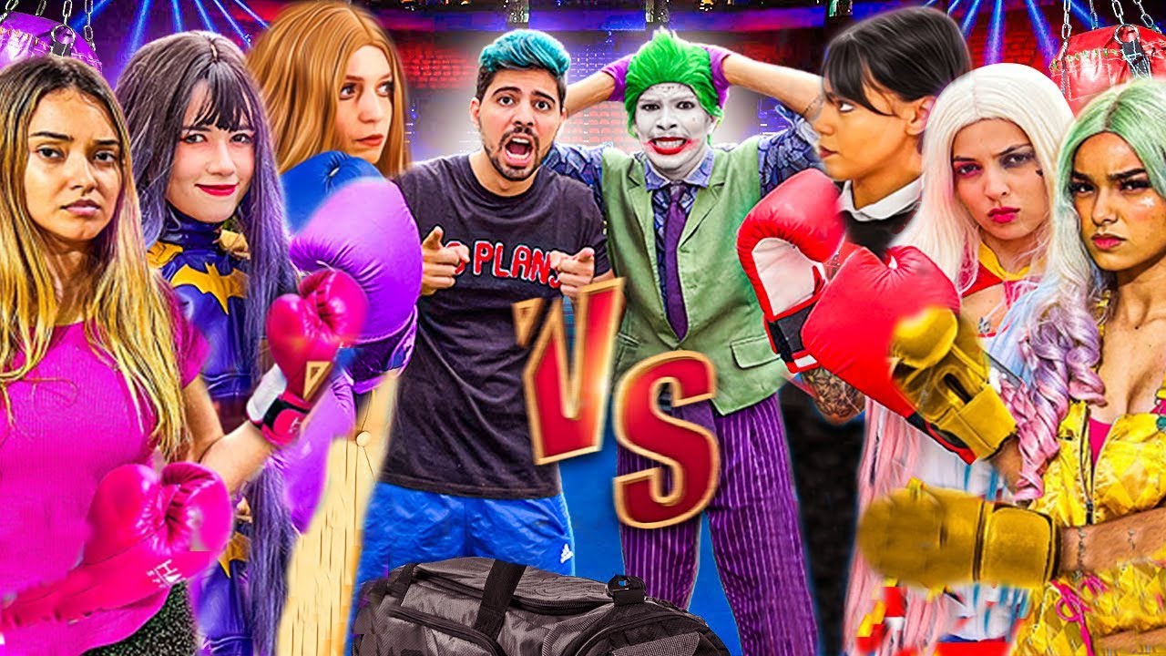 LUTA DE BOXE DA RAPINA, ARLEQUINA, LUA, MEGAN, WANDINHA, IT A COISA, CORINGA !! TODAS AS LUTAS DE BO