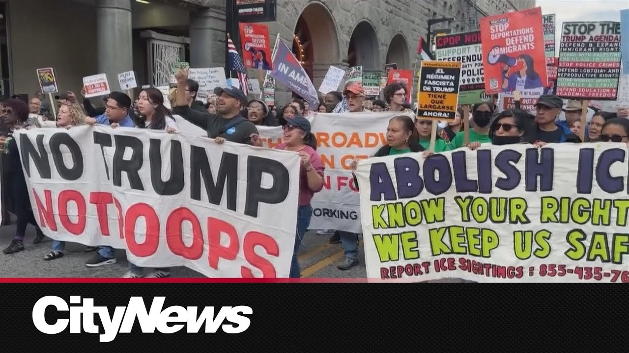 Chicago protestors defy Trump's National Guard threat