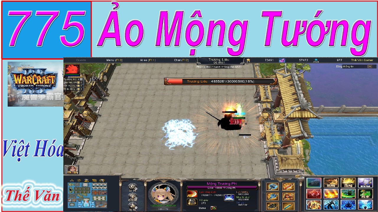 WAR3 - 775 | Ảo Mộng Danh Tướng Lục - Việt Hóa - Hero Defense phòng luyện công - Win N1 | Warcraft3