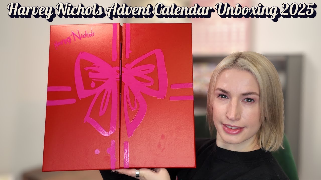 Распаковка рождественского календаря Harvey Nichols 2025 года.