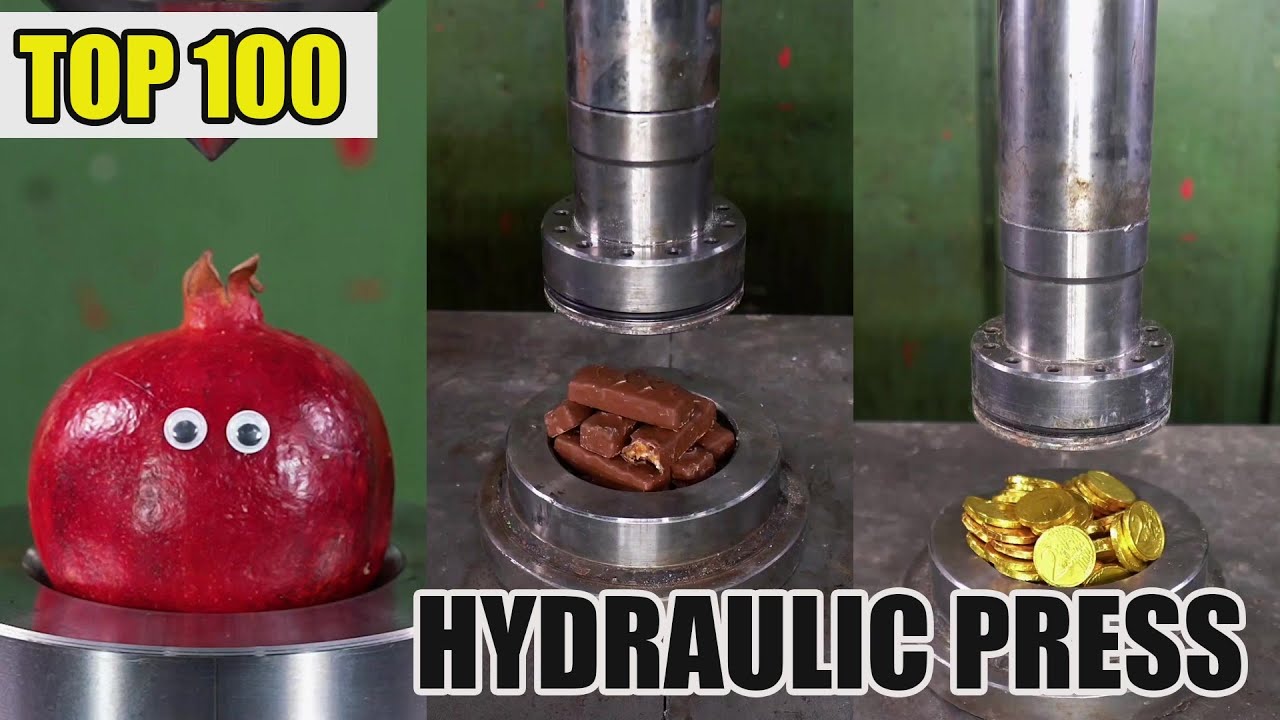 Top 100 Most Satisfying Hydraulic Press Crushes | Ultimate Crushing Moments Compilation #asmr