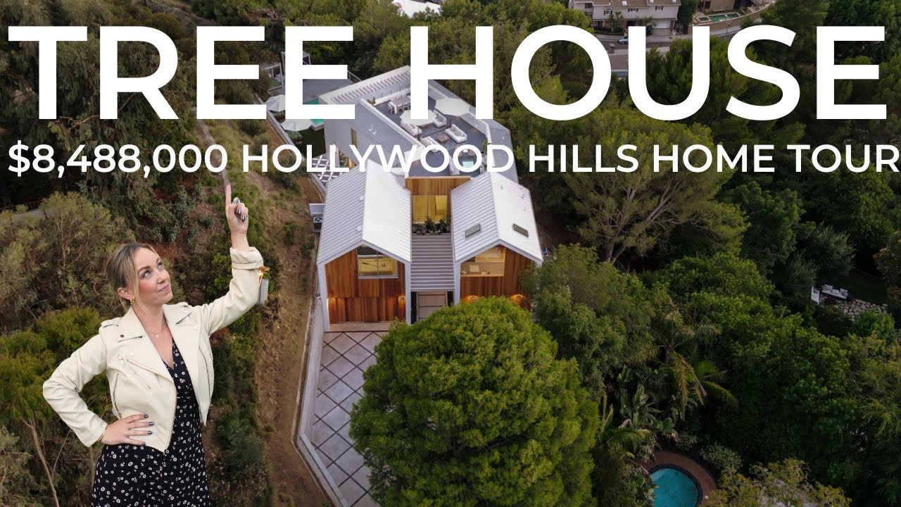 Hollywood Hills Luxury Living at 'The Tree House' | Exclusive Home Tour | $8,488,000