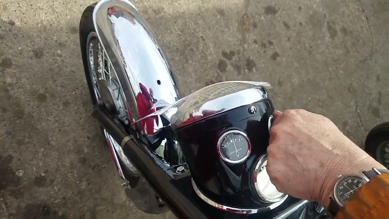 1964 BSA C15 SS80 250cc at Andy Tiernans #09175BSA