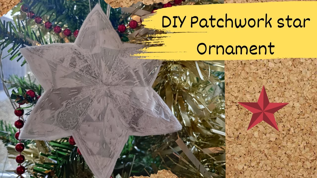 DIY Christmas: Turn Scrap Fabric into a Stunning Star Ornament! (Tutorial)