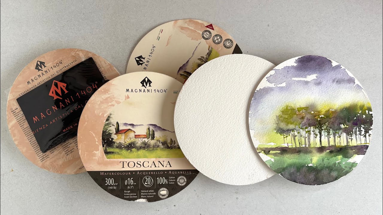 Magnani 1404 Toscana Rough Watercolour Paper - Magnani 1404 Toscana Daire Formlu Suluboya Kâğıdı