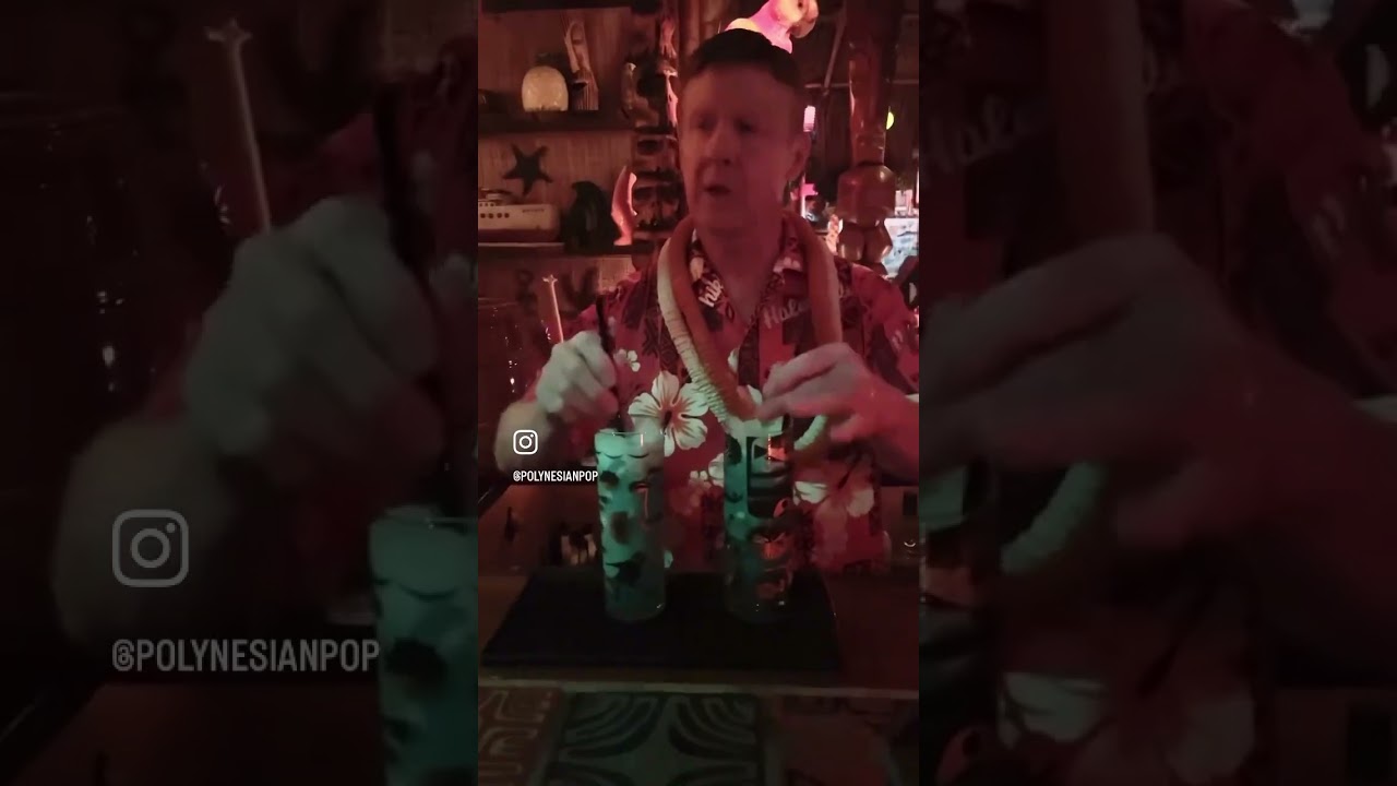 One of my favorite home tiki bars, the Hale Kahiki in Los Angeles, CA! #tiki #tikibar #hometikibar