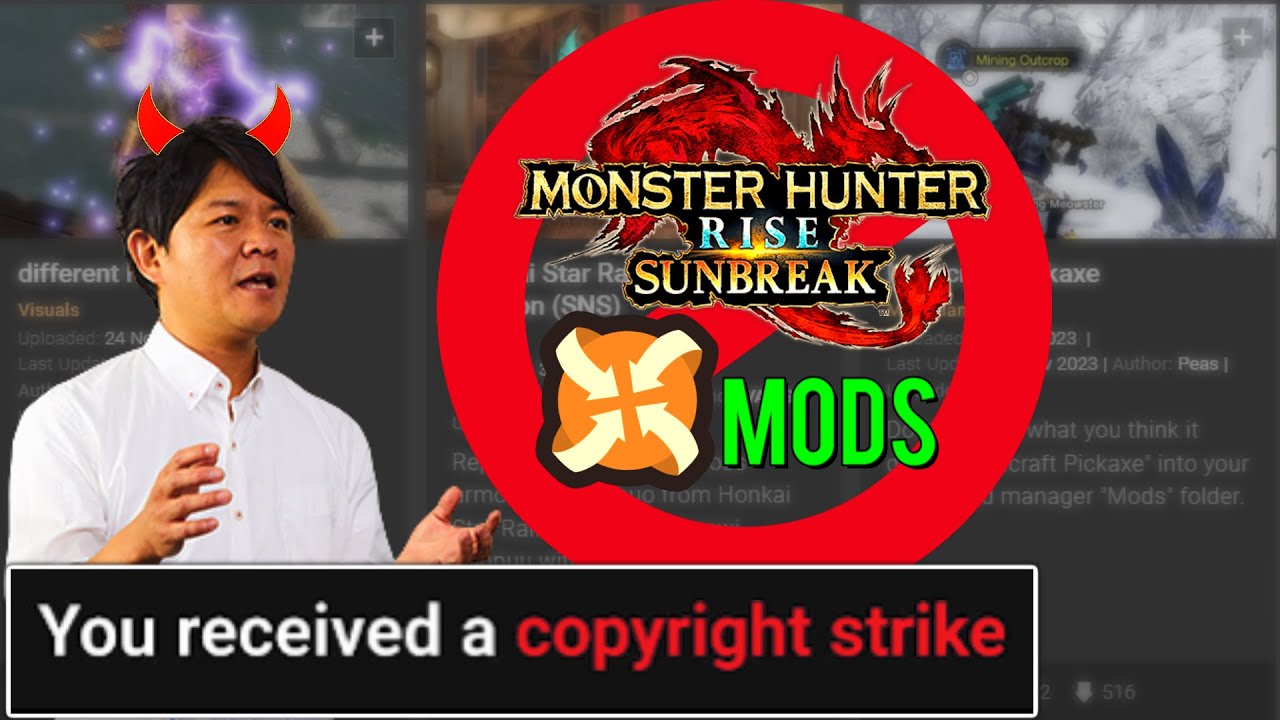 We have to talk about Capcom BANNING Monster Hunter Mods.