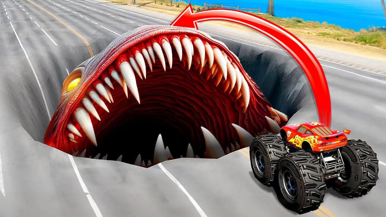AUTOS vs 100 SCHLAGL&Ouml;CHER in GTA 5!🚗🕳️