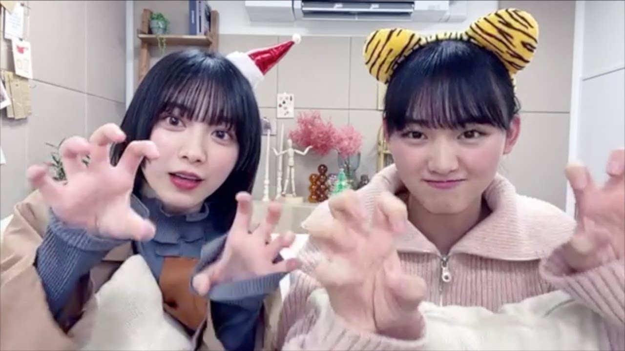【櫻坂46】山﨑天＆森田ひかる クリスマス配信 SHOWROOM 2021/12/25