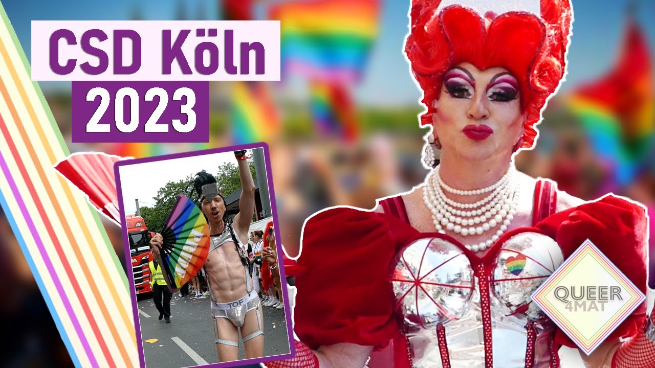 Nackte Haut und heiße Stimmung - CSD Köln 2023 I Queer4mat