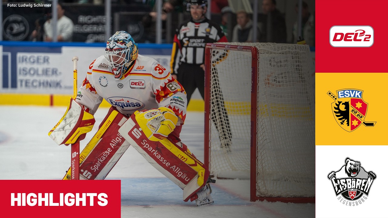 DEL2: ESV Kaufbeuren vs Eisbären Regensburg | Highlights