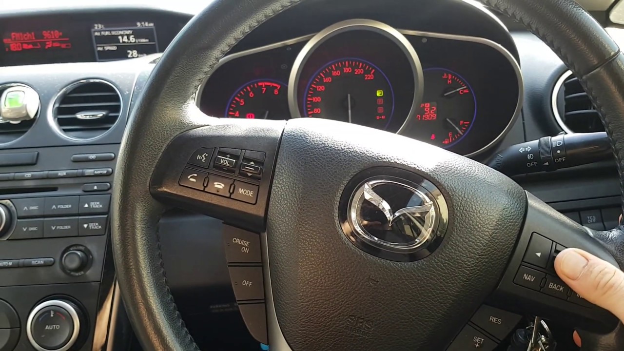 Mazda CX7 2006-2012 How to Reset Service Light Reminder