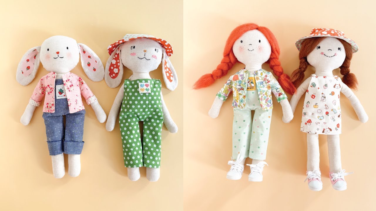 Sew a Meadow Friends Fabric Doll – DIY Beginner Stuff animal
