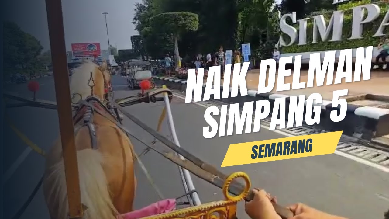NAIK DELMAN KELILING SIMPANG LIMA SEMARANG, KUDA