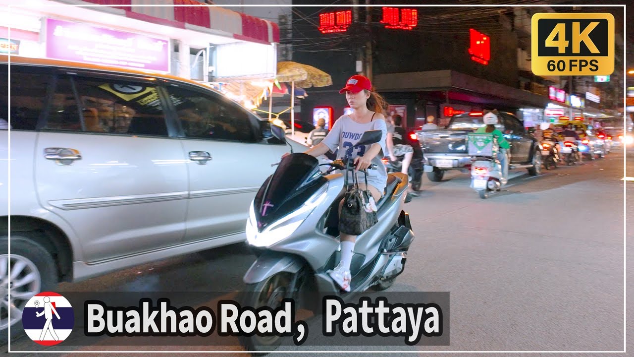 Crossing Pattaya's Buakhao Road. Updated on May 10, 2025.