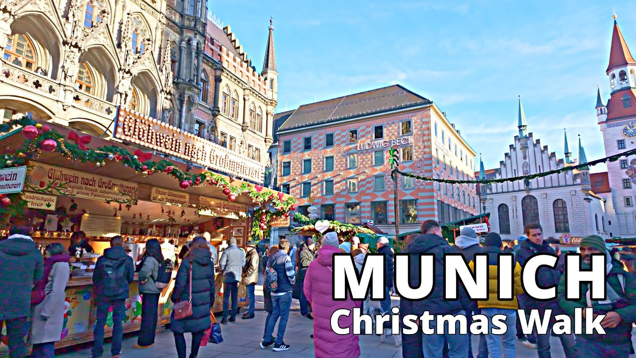 Munich Christmas Market Walk | Münchner Christkindlmarkt 4K