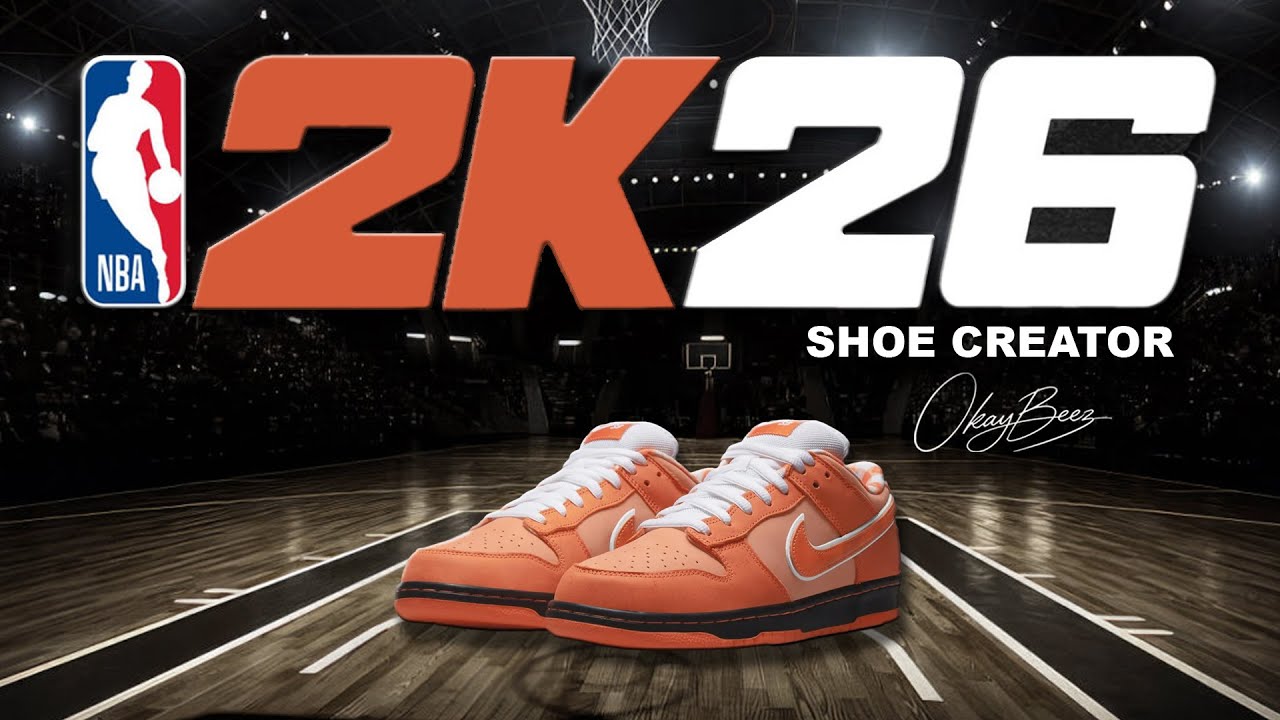 NBA 2K26 Shoe Creator - How to make Nike Dunk Low 'Orange Lobster'