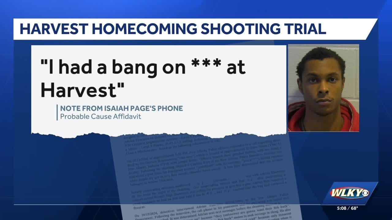 Notes in suspect's phone reference shooting at Harvest Homecoming