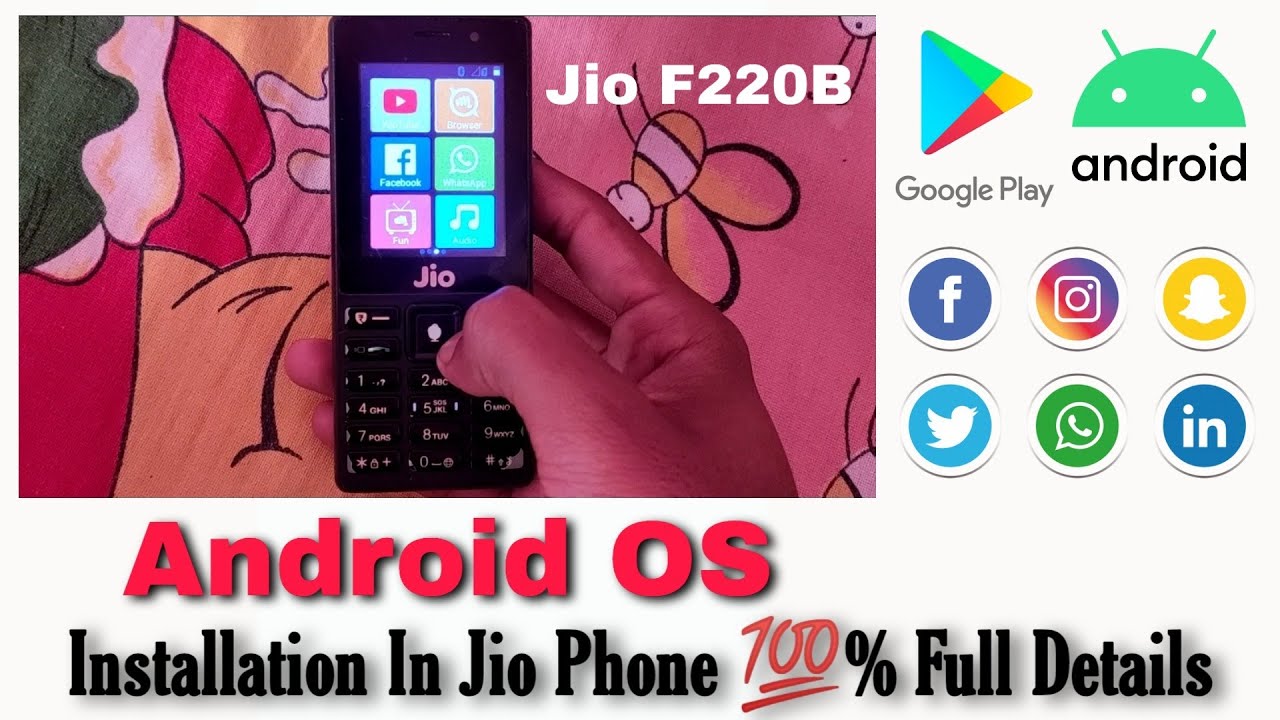 How To Install Android Os In Jio Phone | Custom Rom For Jio F220B
