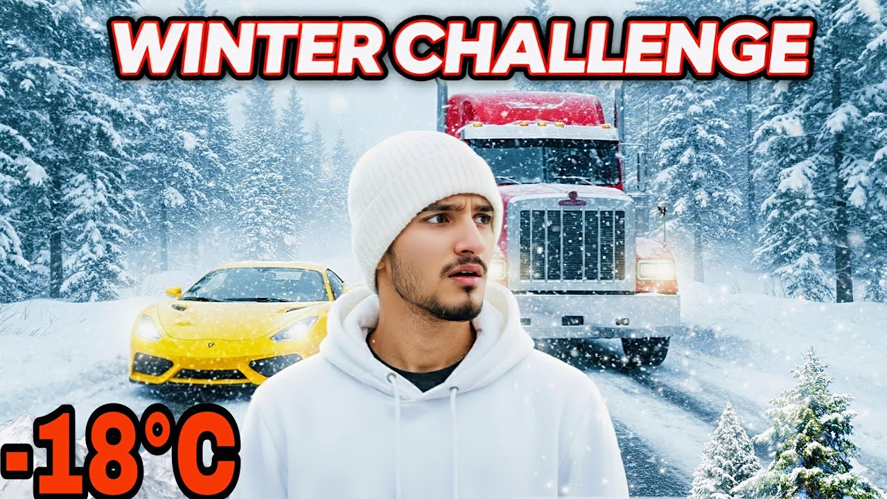 Snowfall 👀!! Winter challenge in -18°C🤒 !! Snowfall in Kazakhstan 🤒!! Winter Reality ✅