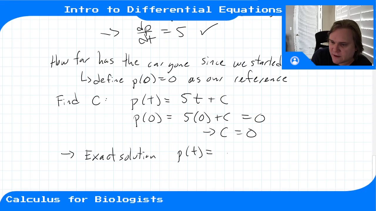 Module 9 - Video 1 - Introduction to Differential Equations