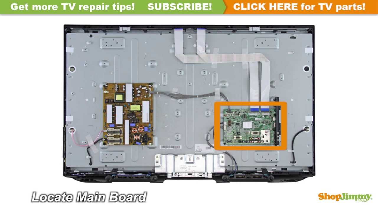 LG EBU60849402 Main Boards Replacement Guide for LG 42LD450-UA.CUSWLH LCD TV Repair