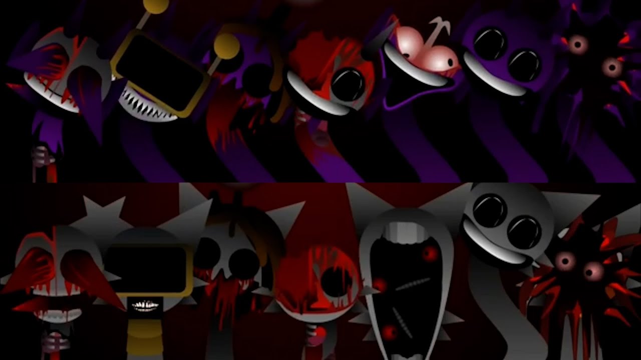 Sprunki Horror Durple Phase 3 VS  Wenda Repeat After Every Character Incredi