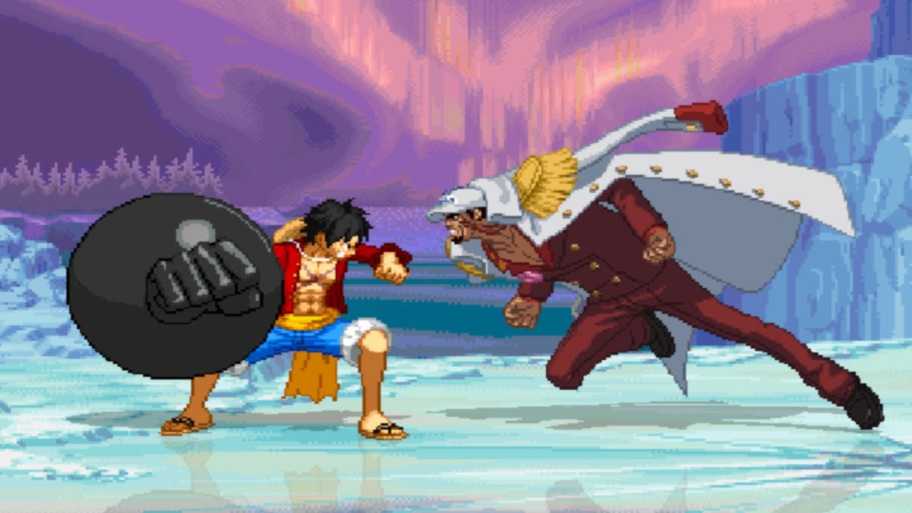 ЛУФФИ против АКАИНУ - Полная мощь битвы ярости🔥 One Piece Anime Mugen Final Battle Tribute