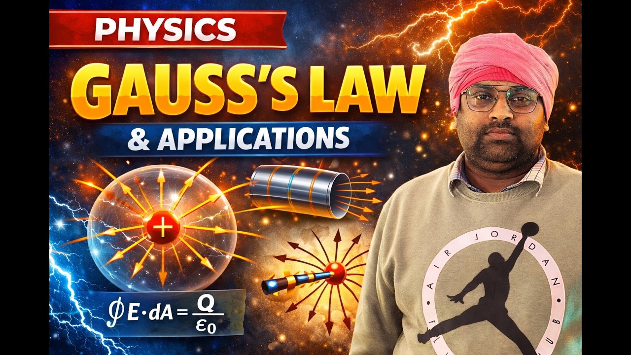 gauss law and application physics class 12#viral #education #physics #youtubevideo #ytvideos