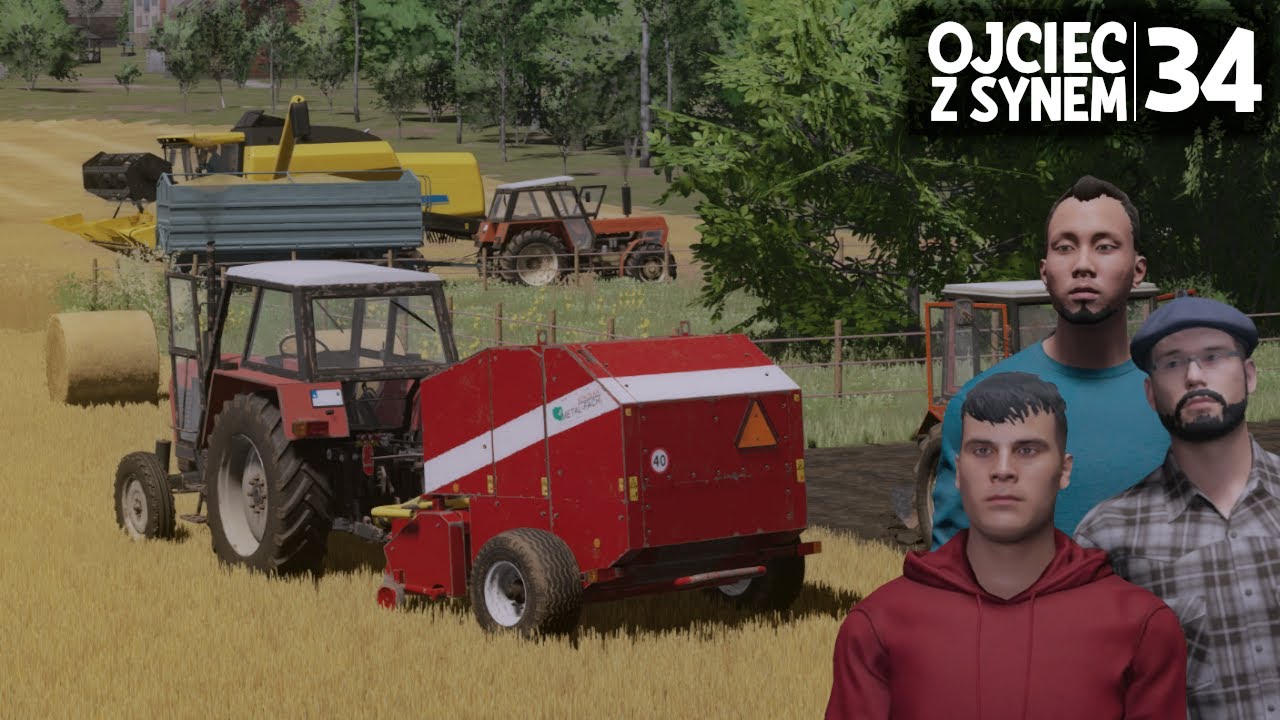 W końcu prasa na polu! Matka już ma dość czekania.. (odc.34) Ojciec z Synem [FS22]