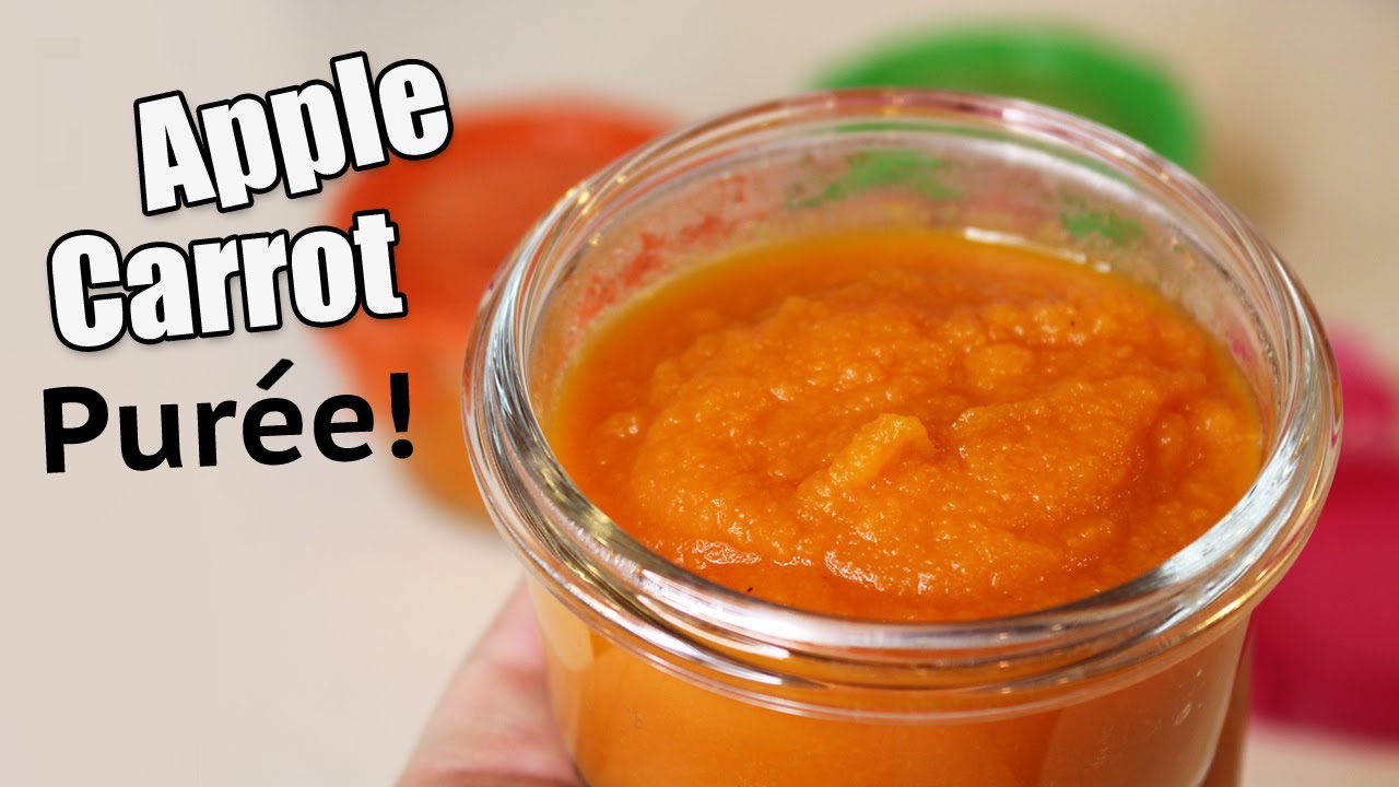 Homemade Baby Food Recipes   Apple Carrot Puree!