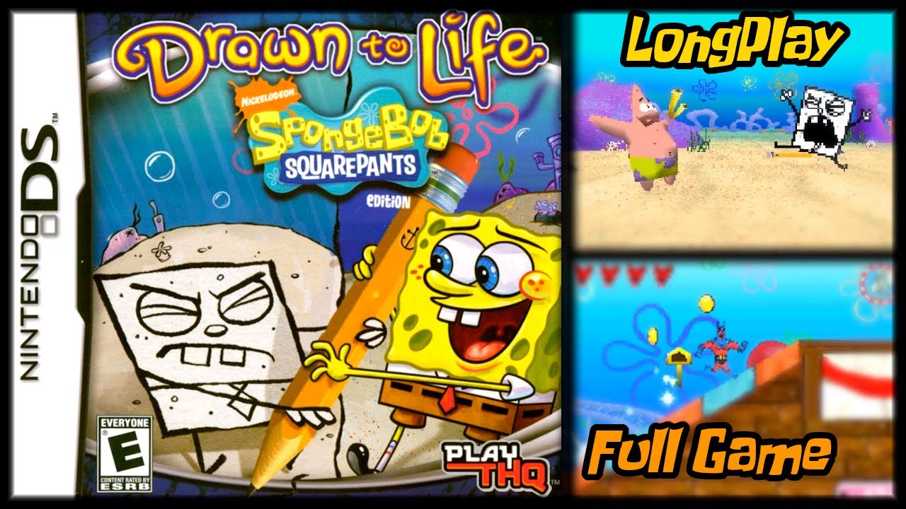 Drawn to Life: SpongeBob SquarePants Edition - Longplay Full Game Walkthrough (No Commentary)
