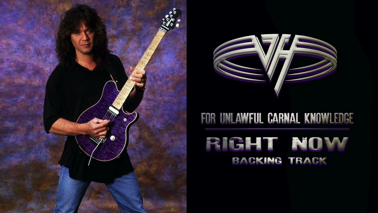 Van Halen - Right Now - Guitar Backing Track with Vocals