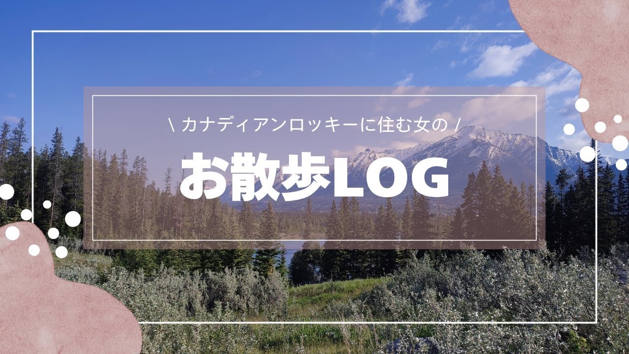 カナディアンロッキーに住む私のいつものお散歩コースを歩く