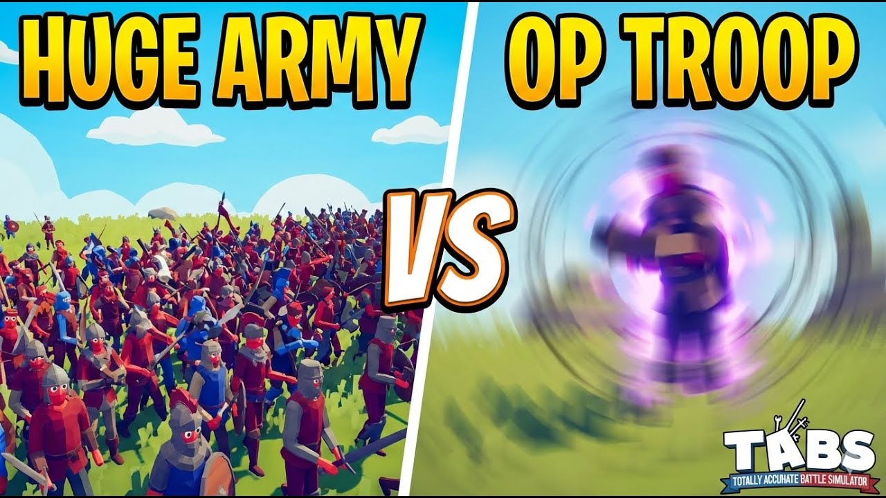 Kya ek HUGE army ek OP troop ko defeat kar sakti hai ? | Totally Accurate Battle Simulator part 1