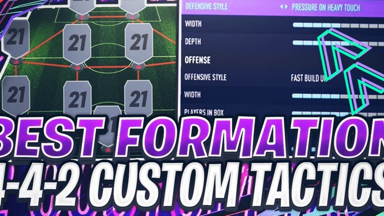 FIFA 21 BEST 4-4-2 META FORMATION & CUSTOM TACTICS