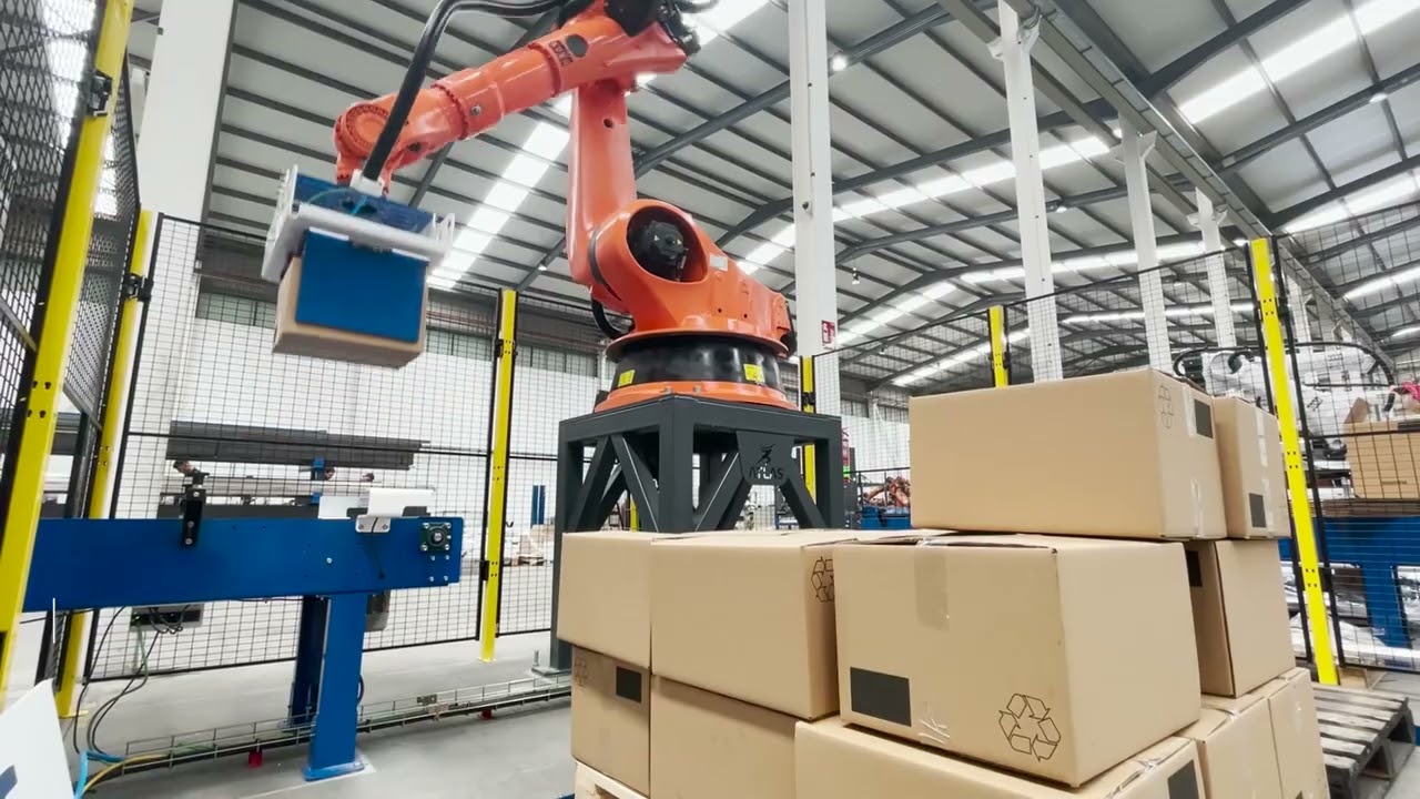 Case palletising robot - Atlas Robots