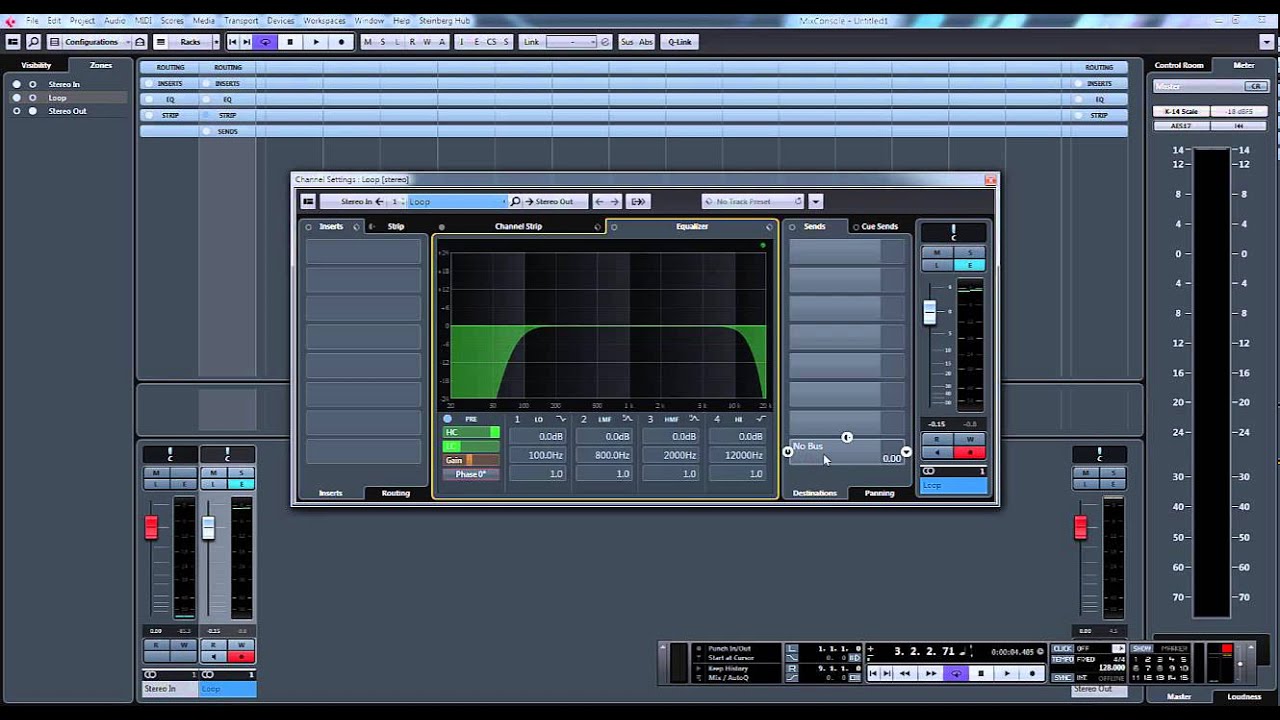 Understanding the audio signal path / flow in Steinberg Cubase Pro 8