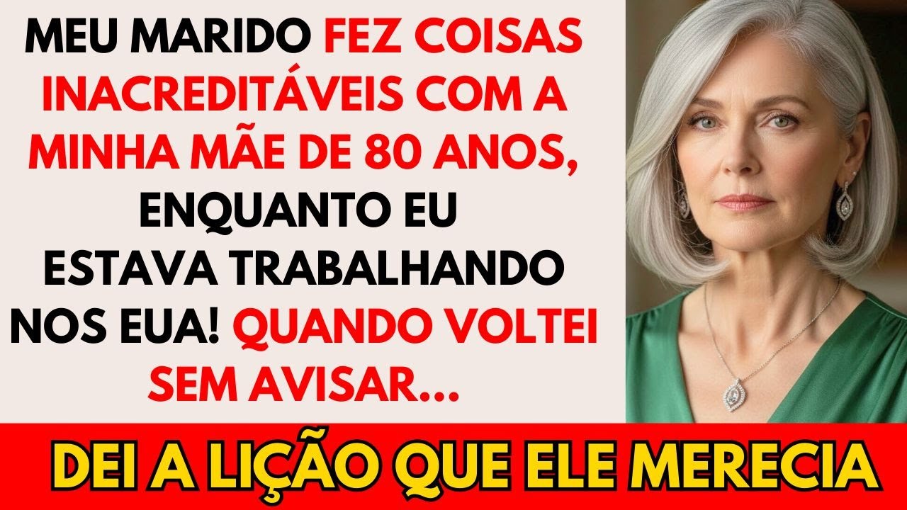 Meu marido trancou minha mãe na garagem enquanto eu estava viajando. Voltei sem avisar, então...