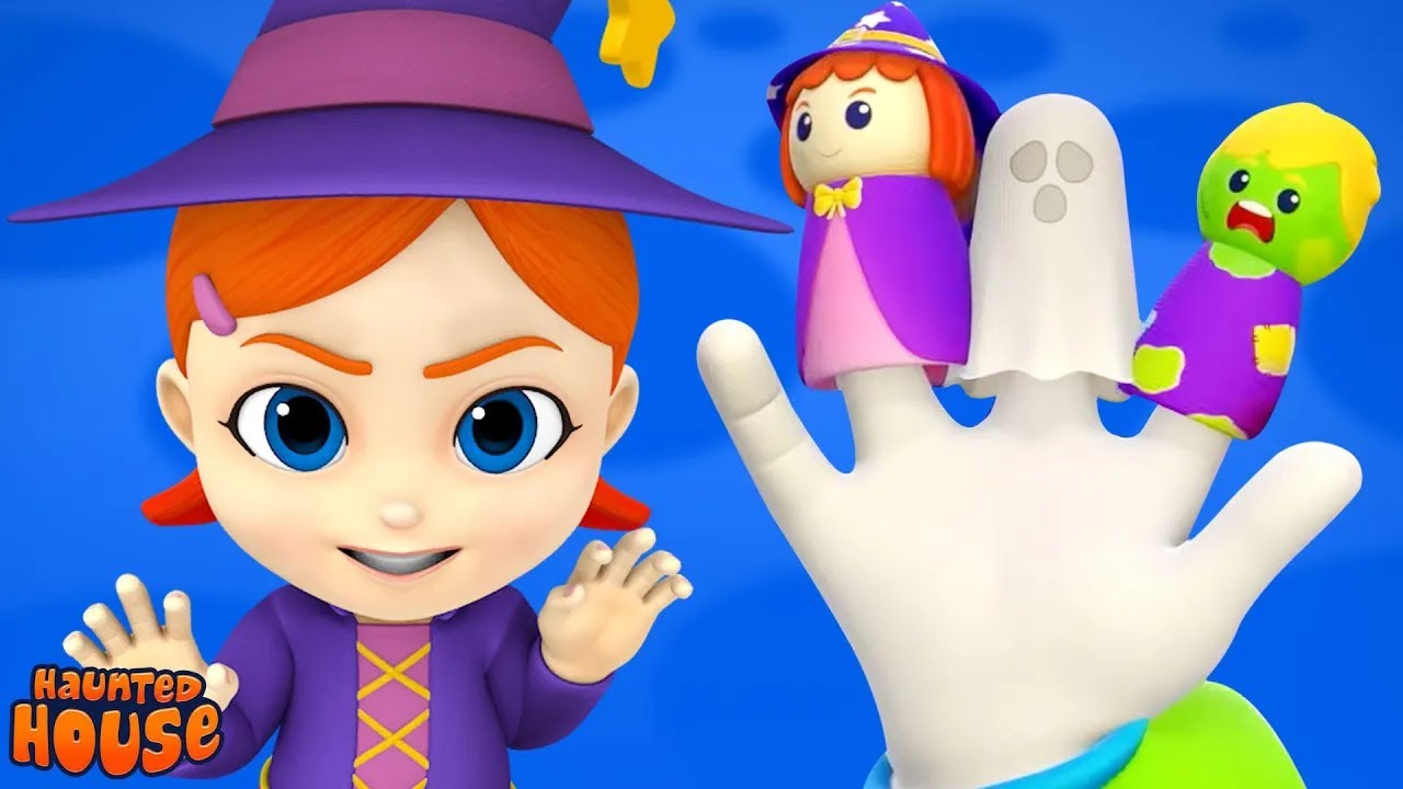 Halloween Finger Family + More Spooky Rhymes and Cartoon Videos