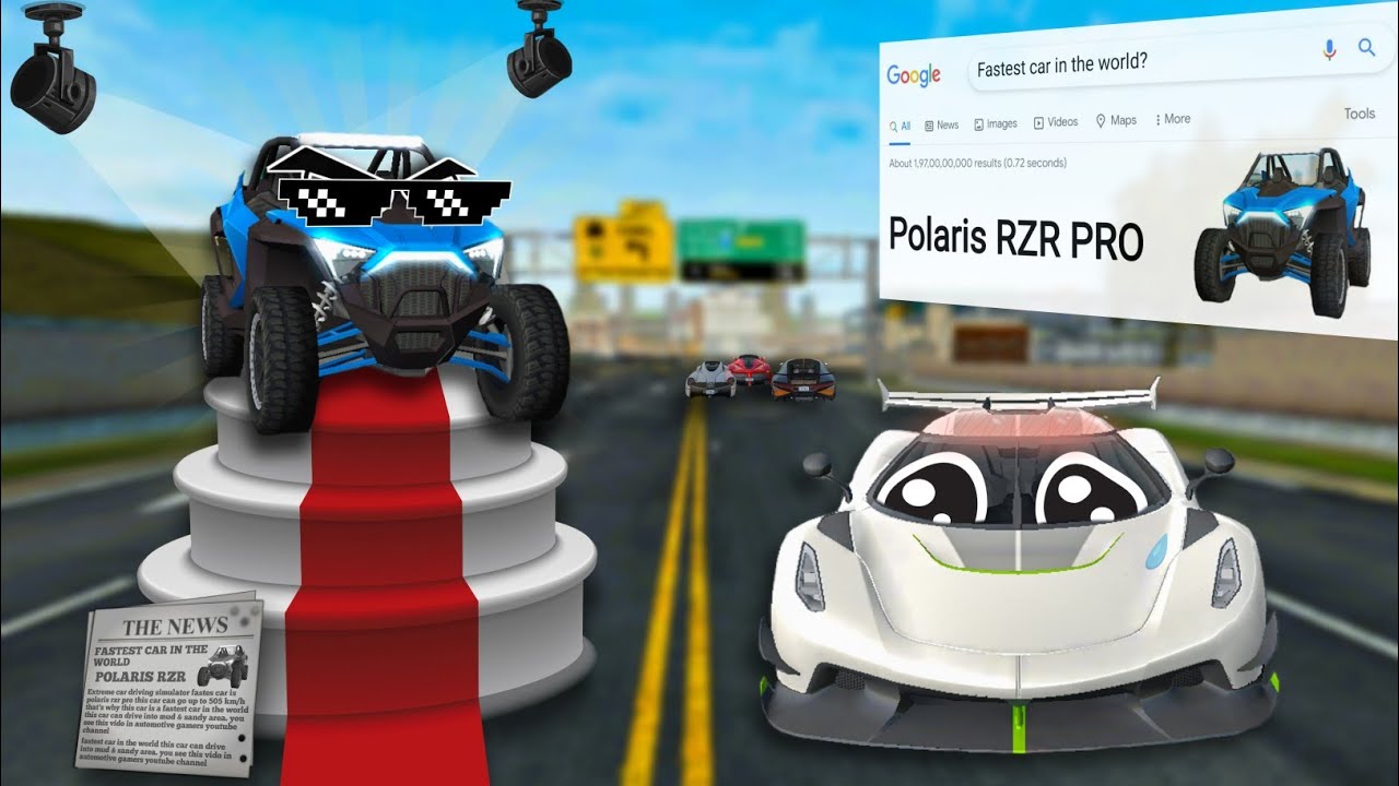 Fastest car in the world ! POLARIS? 🤯 || Extreme Car Driving Simulator