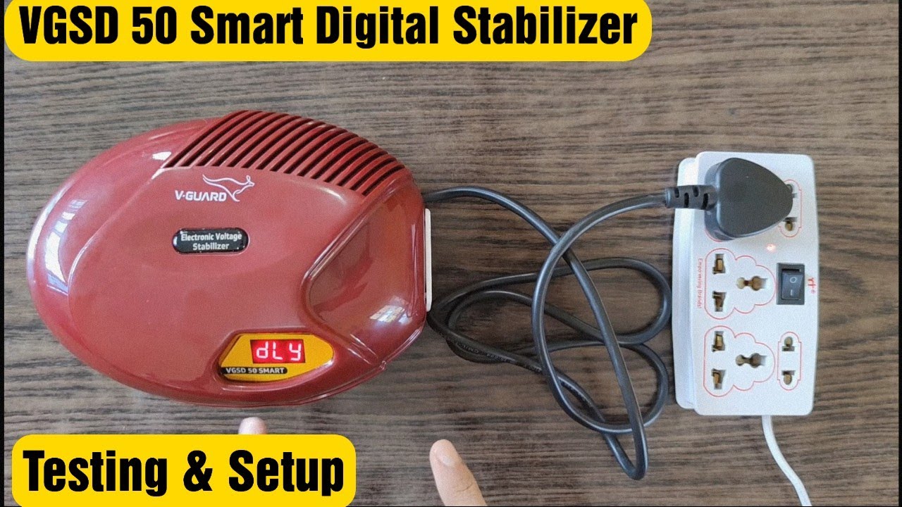 VGuard VGSD 50 Smart Voltage Stabilizer | Review, Testing and Setup | Stabilizer for Refrigerator