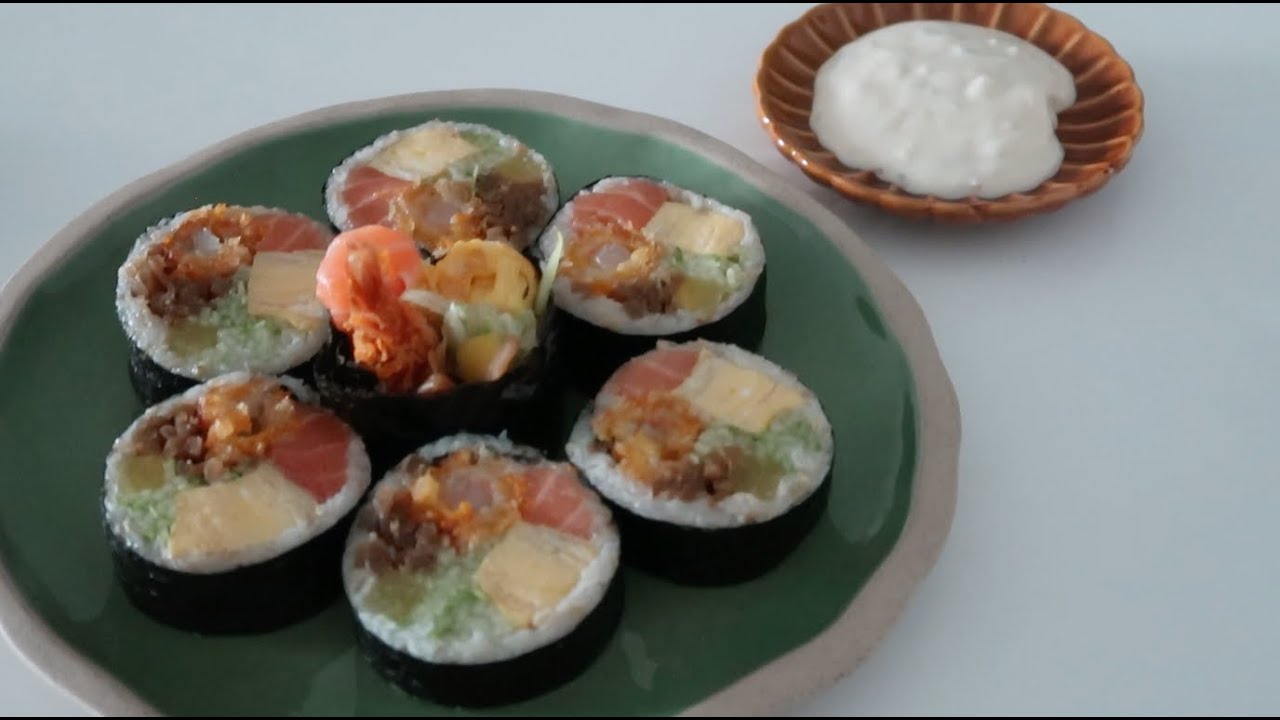 자취요리 /  후토마끼 만들기