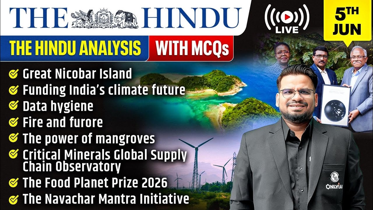 The Hindu Analysis | 5th June 2026 | The Hindu Newspaper  - Practice Questions | Prashant Sir