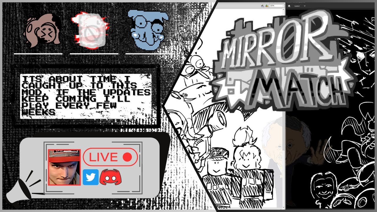FNF Weekly Mirror Match! - About time i Streamed this mod!