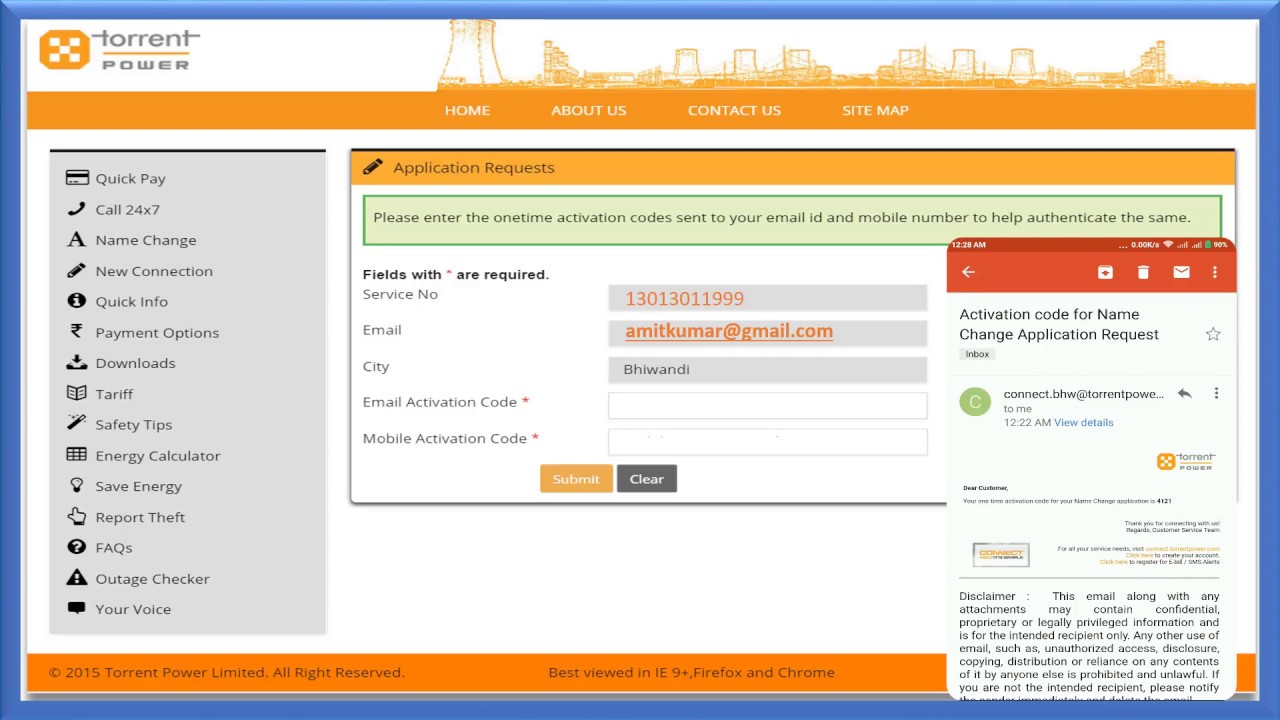 Torrent Power Connect - Name Change Tutorial