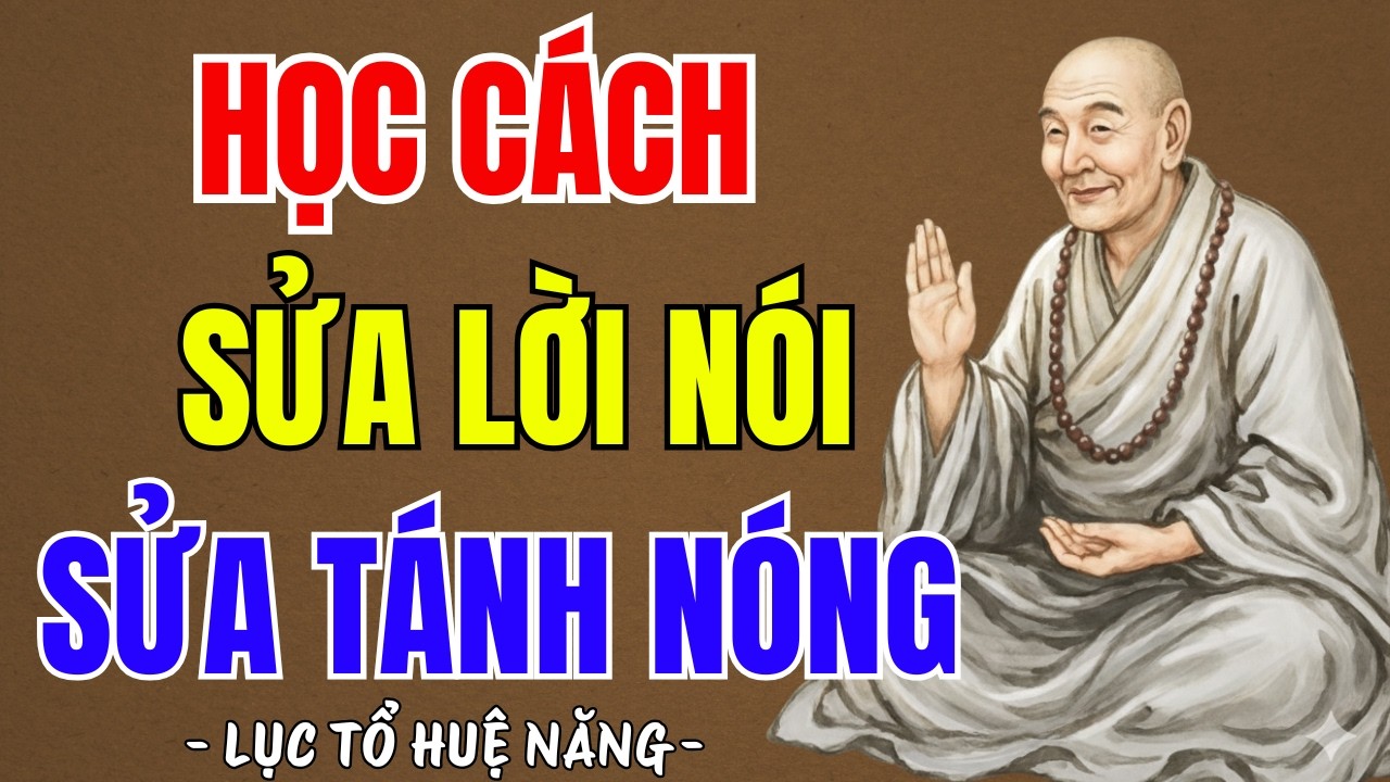 LỤC TỔ HUỆ NĂNG : Học c&aacute;ch sửa lời n&oacute;i, sửa t&aacute;nh n&oacute;ng, đời sẽ bớt khổ, nghe đi cực thấm