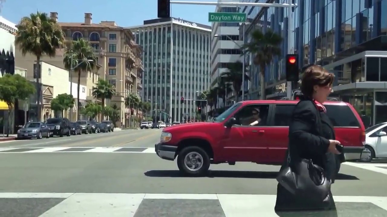Driving through Beverly Hills