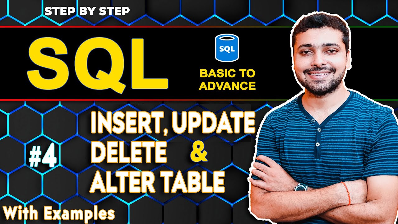 INSERT UPDATE, DELETE & ALTER Table in SQL With Example | SQL Tutorial in Hindi 4
